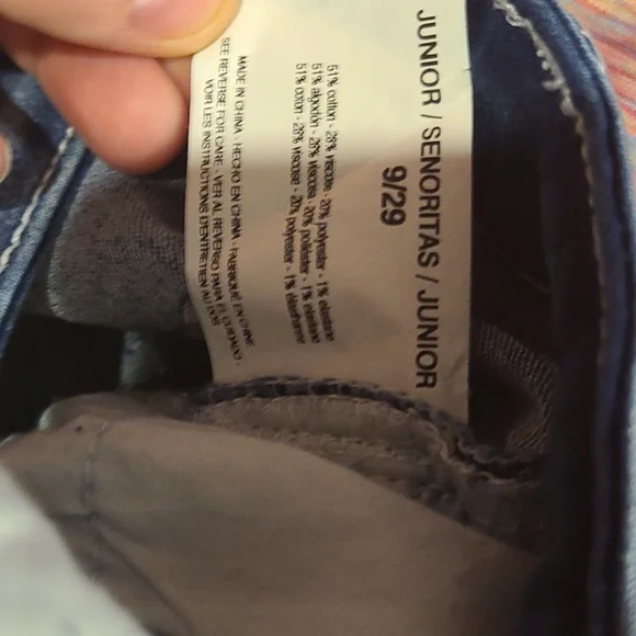 Black Daisy Billie Jegging with Gold Patch Detailing, size 9/29 - Picture 8 of 9